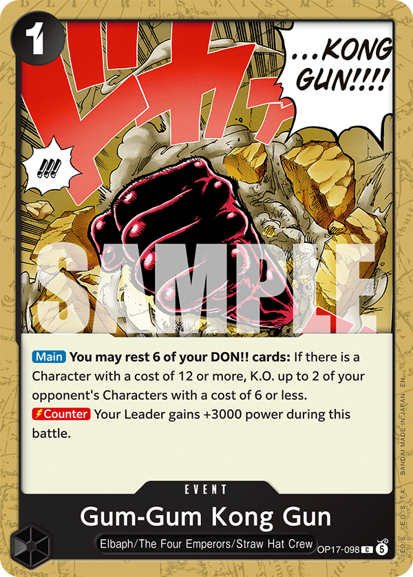 Gum-Gum Kong Gun – OP17-098 – C