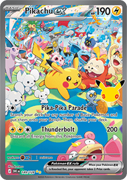 Pikachu ex 30th Celebration – 149/128 – Special Illustration Rare