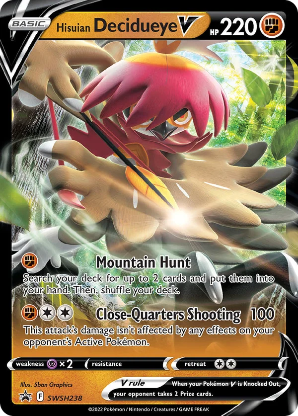 Hisuian Decidueye V – SWSH238 – Promo