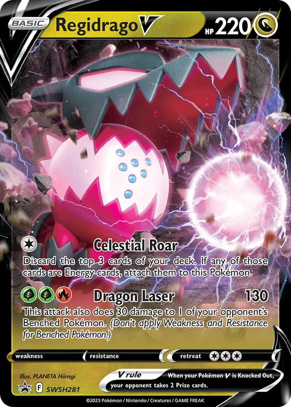 Regidrago V – SWSH281 – Promo – Holo Foil
