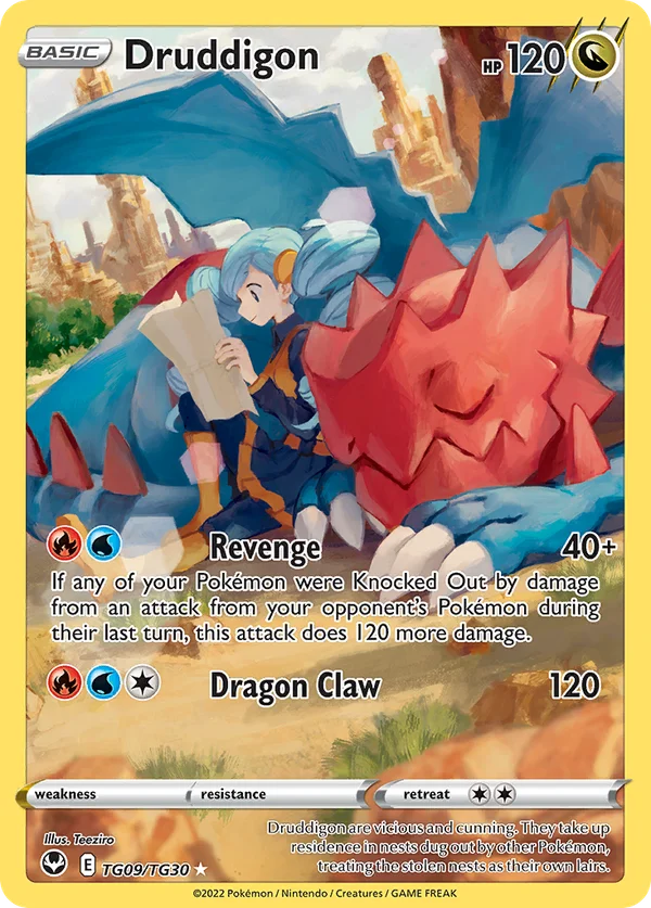 Druddigon – TG09/TG30 – Trainer Gallery Rare Holo