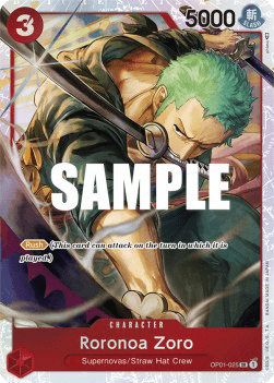 Roronoa Zoro – OP01-025 – SR